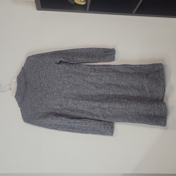 The Barn made in the Netherlands Black Gray Wool Mohair Long Coat - Picture 9 of 15